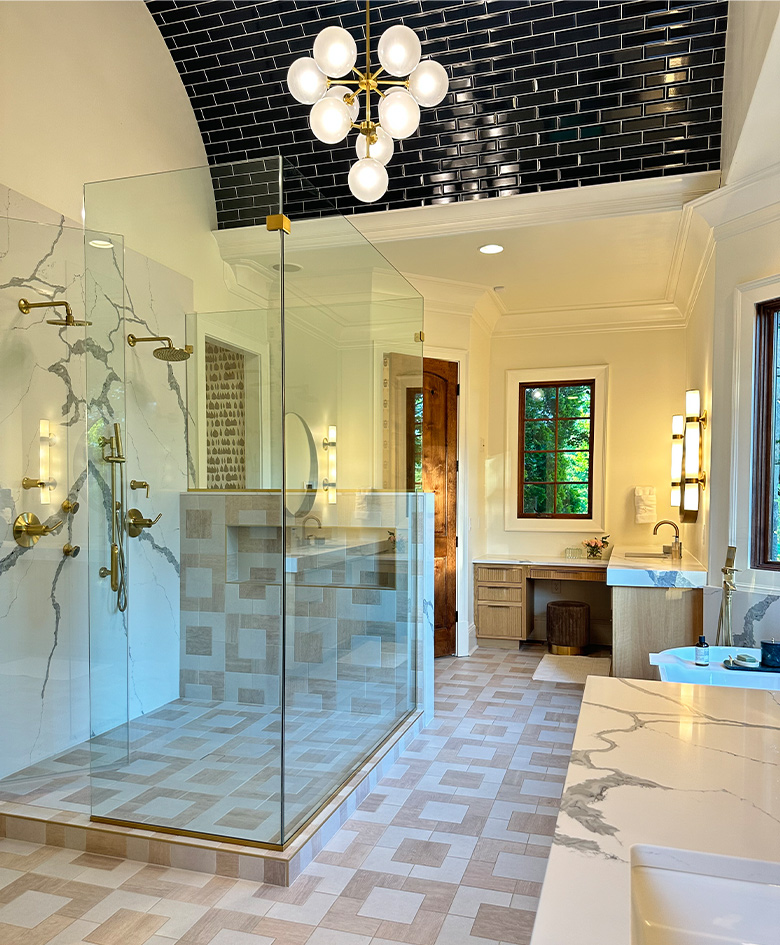 Luxury Interior Design in Johnson City TN | JWK Design 1 Complete Bathroom Remodel in Johnson City TN with Design By JWK Design